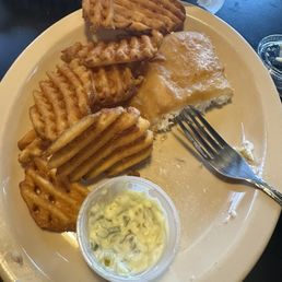 Fish fry and waffle fries Fish fry and waffle fries