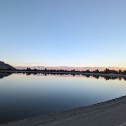 Pink Flamingo RV - Lake Cahuilla in La Quinta at sunset