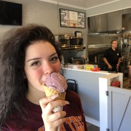 Some black cherry ice cream at the drip