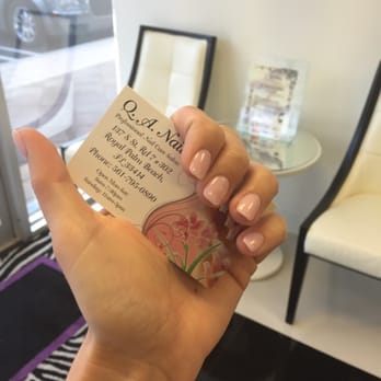 Q A Nails - Natural pink - Waxing Near Me - Royal Palm Beach, Florida