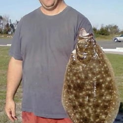 Massey's Landing Boat Ramp and Fishing Pier - Huge doormat flounder pulled out of massey's