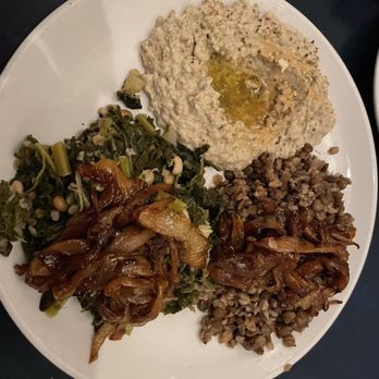 Ali Baba - Vegetarian trio w/ mujaddara, sleek, and baba ghanoosh - Middle Eastern Near Me - Pittsburgh, Pennsylvania