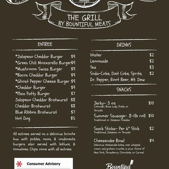 Bountiful Meats & Processing - Menu - Pop-Up Restaurants Near Me - La Jara, Colorado