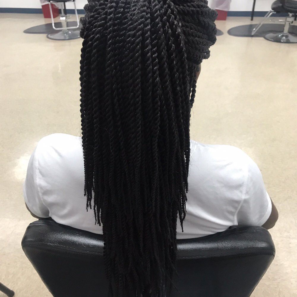 Rootz Braiding Studio - The back view of my crochet Senegalese twists - Hair Salons Near Me - Austin, Texas