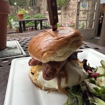 Sirphey - Elk Burger! With a chile relleno. BEST BURGER - Food Delivery Services Near Me - Los Alamos, New Mexico