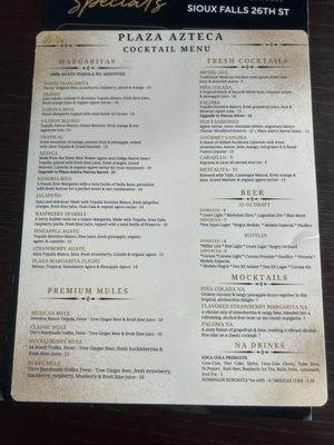 Menu photo 3 Plaza Azteca Mexican Restaurant Sioux Falls, SD Menu photo 3 Plaza Azteca Mexican Restaurant Sioux Falls, SD