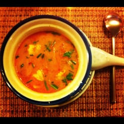 Le Marché Flottant - Soupe de crevettes au lait de coco !
