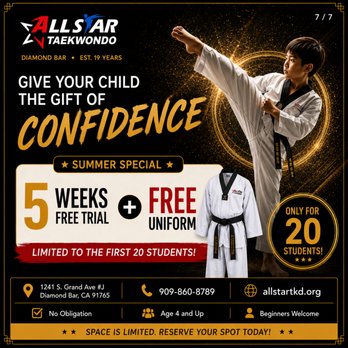 All Star Tae Kwon Do - Taekwondo Near Me - Diamond Bar, California All Star Tae Kwon Do - Taekwondo Near Me - Diamond Bar, California