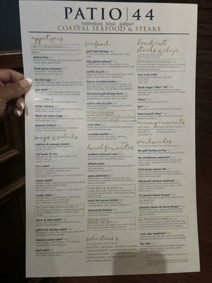 Menu photo 1 Patio 44 - Biloxi Biloxi, MS Menu photo 1 Patio 44 - Biloxi Biloxi, MS