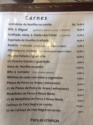 Menu photo 2 Adega do Miguel Ponte do Rol, 11