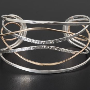Small Crafts Advisory - Deborah Richardson Sterling silver and 14 karat gold filled half - Jewelry Near Me - Stone Harbor, New Jersey Small Crafts Advisory - Deborah Richardson Sterling silver and 14 karat gold filled half - Jewelry Near Me - Stone Harbor, New Jersey