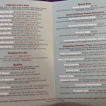 Kelly's Pot Pies & More - Menu - Desserts Near Me - Waterford, Wisconsin Kelly's Pot Pies & More - Menu - Desserts Near Me - Waterford, Wisconsin