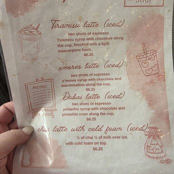 Caffe Dolce Vita - Menu 7/24/26 - were out of the Tiramisu and S'mores Lattes - Coffee & Tea Near Me - Groveland, California Caffe Dolce Vita - Menu 7/24/26 - were out of the Tiramisu and S'mores Lattes - Coffee & Tea Near Me - Groveland, California