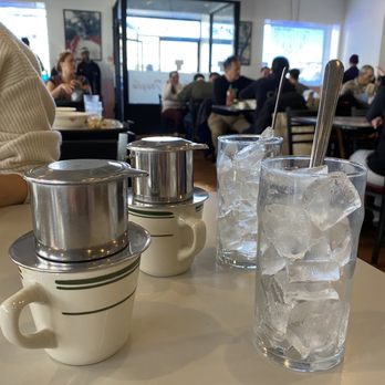 Pho 75 - Black Drip - Pot Coffee with Ice and Condensed Milk - Vietnamese Near Me - Philadelphia, Pennsylvania