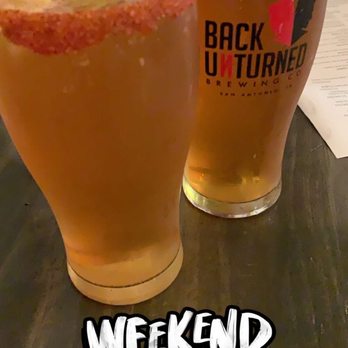Back Unturned Brewing - Front is - come and drink it  Back is - United IPA - Brewpubs Near Me - San Antonio, Texas