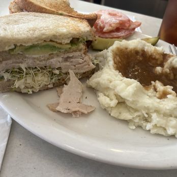 Ocean Diner - Turkey Club with a side of Mash. - Diners Near Me - Hermosa Beach, California Ocean Diner - Turkey Club with a side of Mash. - Diners Near Me - Hermosa Beach, California