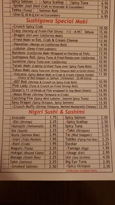 Menu photo 2 Sushigawa Peoria, IL