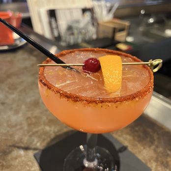 The Range Café - Orange Cranberry Mezcal Margarita - Mexican Near Me - Bernalillo, New Mexico