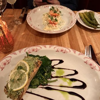 Le Margot - Herb Crusted Salmon - French Near Me - Fort Worth, Texas Le Margot - Herb Crusted Salmon - French Near Me - Fort Worth, Texas