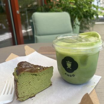 Ando - Matcha cheesecake - Coffee & Tea Near Me - Kailua, Hawaii