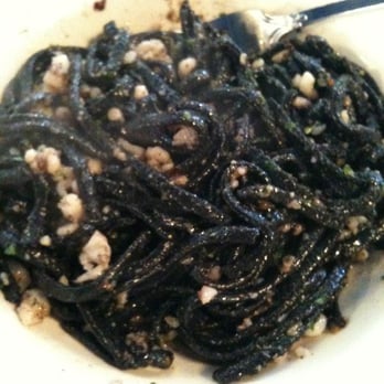 The Daily Catch - Squid ink pasta aglio oglio - Italian Near Me - Boston, Massachusetts The Daily Catch - Squid ink pasta aglio oglio - Italian Near Me - Boston, Massachusetts