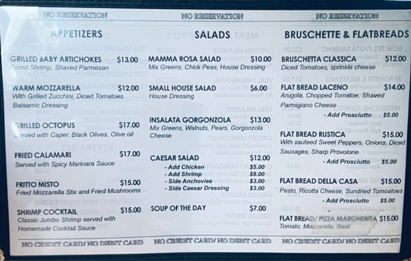 Menu photo 6 Mamma Rosa Lindenwold, NJ Menu photo 6 Mamma Rosa Lindenwold, NJ