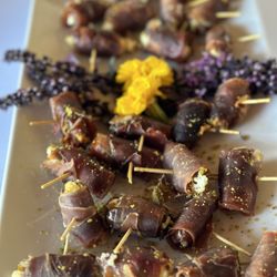 Thyme & Chives Catering Service - Prosciutto Wrapped & Goat Cheese Dates