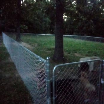 Beard's Home Services - Chain link fence just finished. Sturdy and done correctly to contain the persistent puppies - Masonry/Concrete Near Me Beard's Home Services - Chain link fence just finished. Sturdy and done correctly to contain the persistent puppies - Masonry/Concrete Near Me