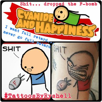 INKREDIBLE  TATTOO & PIERCING - Cyanide and Happiness tattoo by Ryshell. - Tattoo Near Me - Hudson, Florida