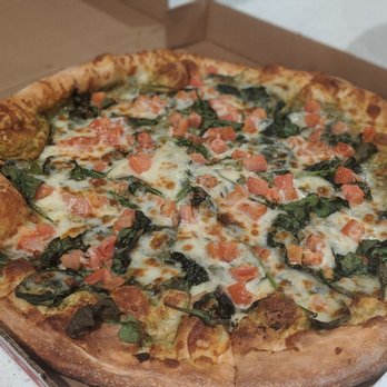 Frank's Pizza - Takeout - spinach and tomato pizza - Pizza Near Me - Houston, Texas Frank's Pizza - Takeout - spinach and tomato pizza - Pizza Near Me - Houston, Texas