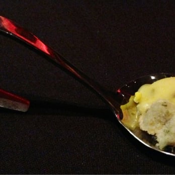 Jack Binions Steak House - Amuse Buche - a surprise during restaurant week 2013. It's eggs benedict. - Steakhouses Near Me - Council Bluffs, Iowa Jack Binions Steak House - Amuse Buche - a surprise during restaurant week 2013. It's eggs benedict. - Steakhouses Near Me - Council Bluffs, Iowa