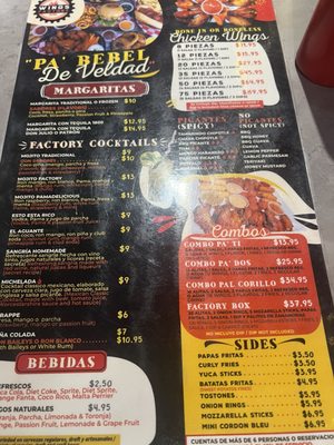 Menu photo 2 Wings Factory San Juan, PR Menu photo 2 Wings Factory San Juan, PR