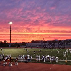 Classical Academy High School  - Sunset before the hurricane....