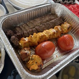 Kobideh and grilled chicken
