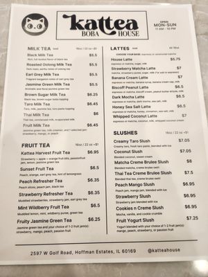 Menu photo 7 Kattea Boba House Hoffman Estates, IL Menu photo 7 Kattea Boba House Hoffman Estates, IL