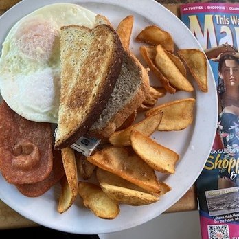 Kihei Caffe - Spam and Eggs - Hawaiian Near Me - Kihei, Hawaii