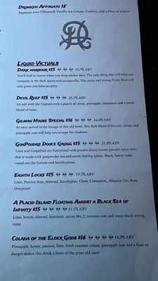 Menu photo 1 Dark Harbour Bar Long Beach, WA