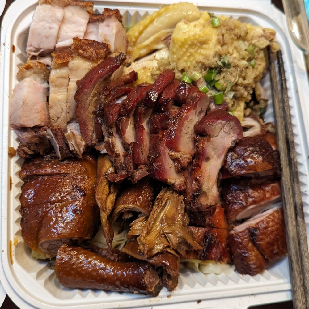 Cheung Hing Restaurant - 5 item large BBQ platter - Chinese Near Me - Millbrae, California Cheung Hing Restaurant - 5 item large BBQ platter - Chinese Near Me - Millbrae, California