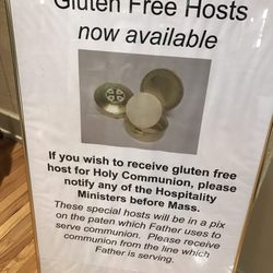 St James Church - Gluten free hosts