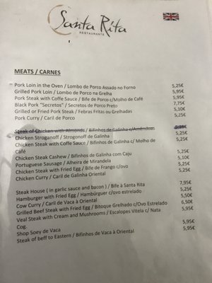 Menu photo 4 Santa Rita Lisbon, 11