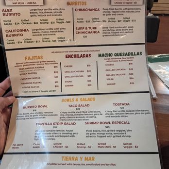 La Bonita's - Menu selections - Mexican Near Me - Palm Springs, California