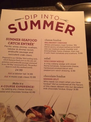 Menu photo 5 The Melting Pot Pensacola, FL