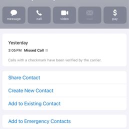 Missed call