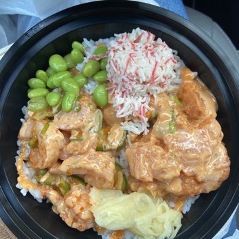 AhiPoki - Spicy  Regular Bowl with spicy shrimp and tuna - Poke Near Me - West Covina, California