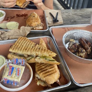 Four 41 South BBQ - Cuban sandwich, Daily special--delicious. Smoked wings. - Barbeque Near Me - Canton, Georgia Four 41 South BBQ - Cuban sandwich, Daily special--delicious. Smoked wings. - Barbeque Near Me - Canton, Georgia