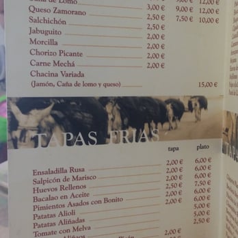 Casa Rufino - Carta - Spanish Near Me - Umbrete, SE