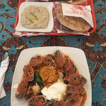 Sultan Doner Gyro - Doner platter, doner sandwich and Babaganoush - Turkish Near Me - Pittsburgh, Pennsylvania