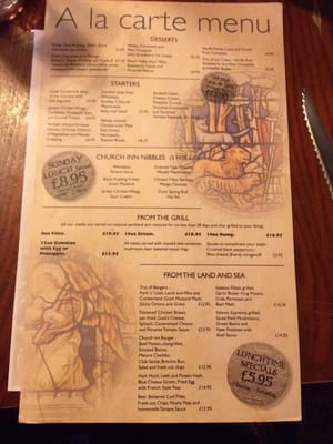 Menu photo 2 Church Inn Cheadle, XGM