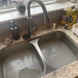 This was the sink before he came. He had the whole problem fixed, and cleaned up afterwards, within 30 minutes. This was the sink before he came. He had the whole problem fixed, and cleaned up afterwards, within 30 minutes.