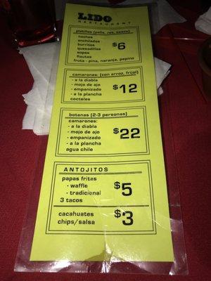 Menu photo 2 Lido Restaurant South Gate, CA Menu photo 2 Lido Restaurant South Gate, CA